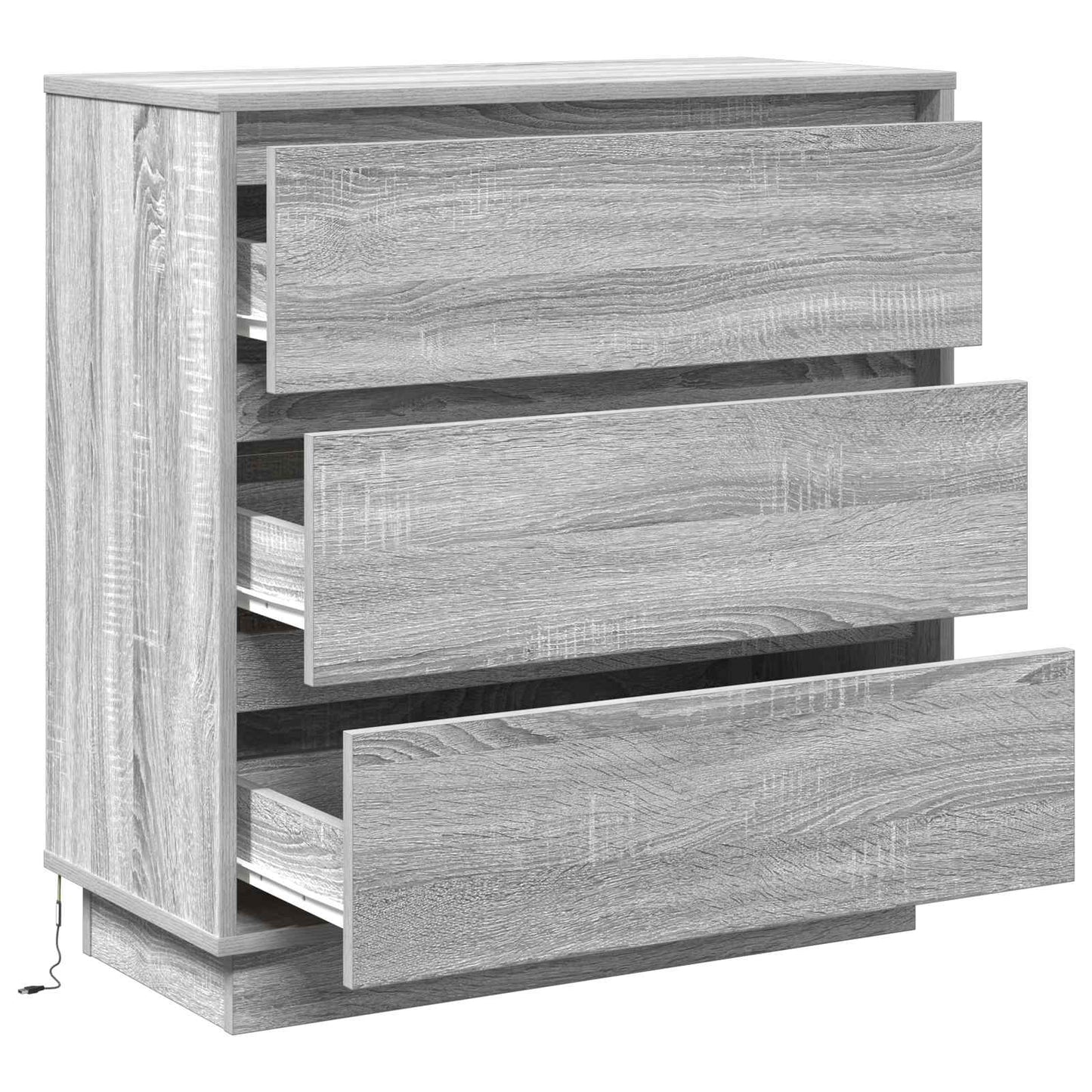 Nachttisch Grau 71 x 34,5 x 75 cm Holzwerkstoff