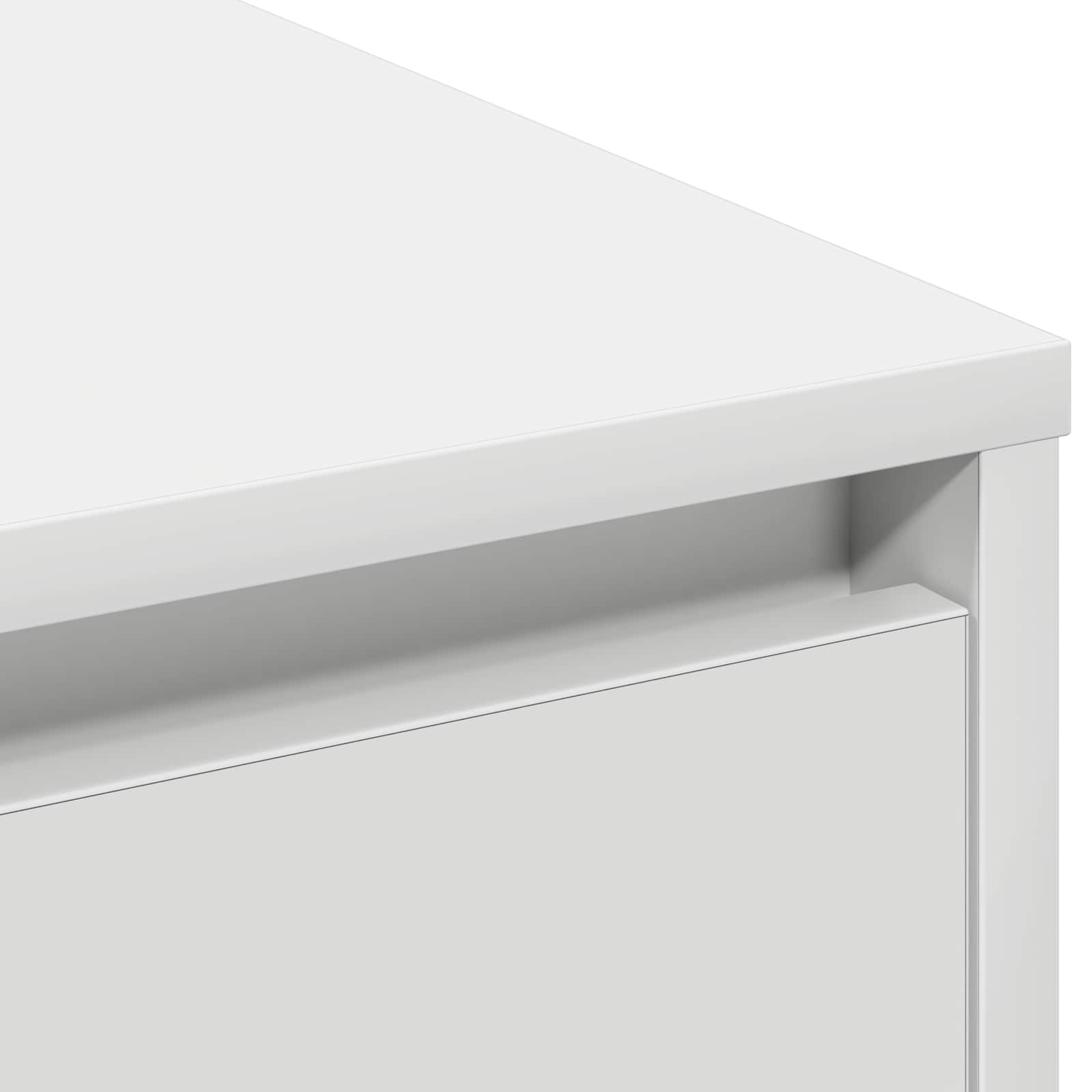LED-Sideboard Weiß 71 x 34,5 x 75 cm Holzwerkstoff