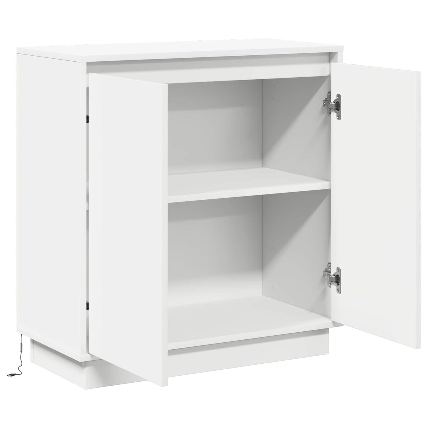 LED-Sideboard Weiß 71 x 34,5 x 75 cm Holzwerkstoff