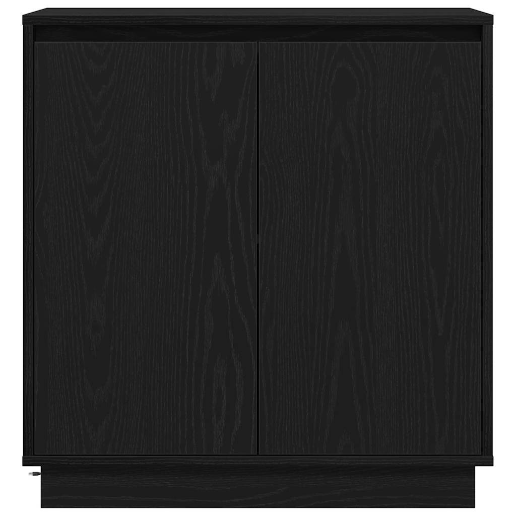 LED-Sideboard Schwarze Eiche 71 x 34,5 x 75 cm Holzwerkstoff