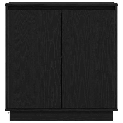 LED-Sideboard Schwarze Eiche 71 x 34,5 x 75 cm Holzwerkstoff