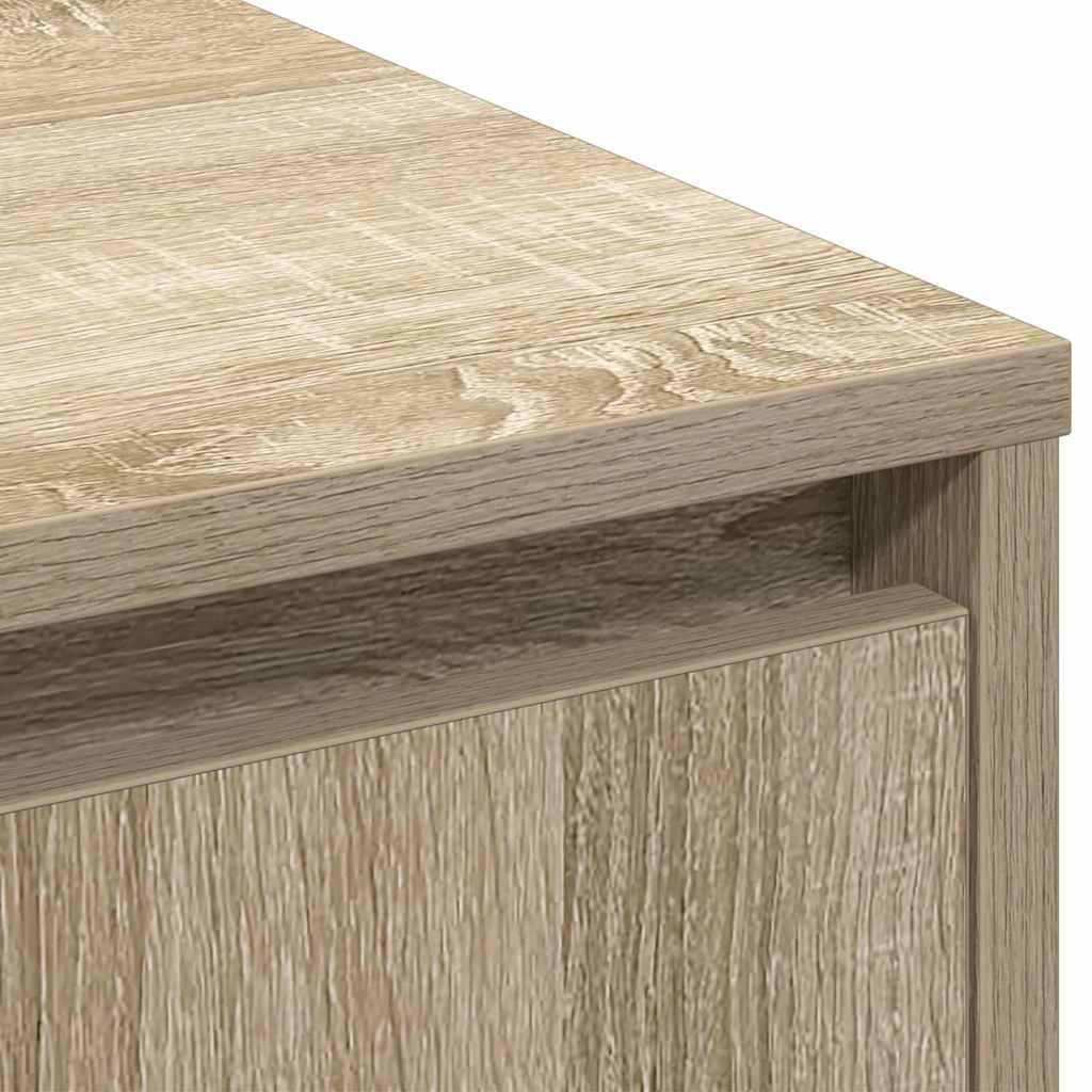 LED-Sideboard Sonoma-Eiche 71 x 34,5 x 75 cm Holzwerkstoff