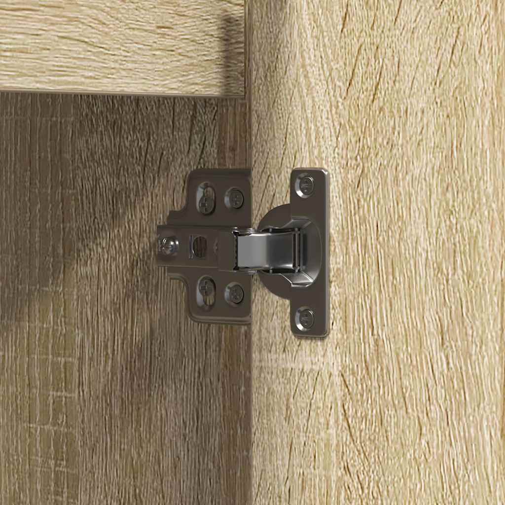LED-Sideboard Sonoma-Eiche 71 x 34,5 x 75 cm Holzwerkstoff
