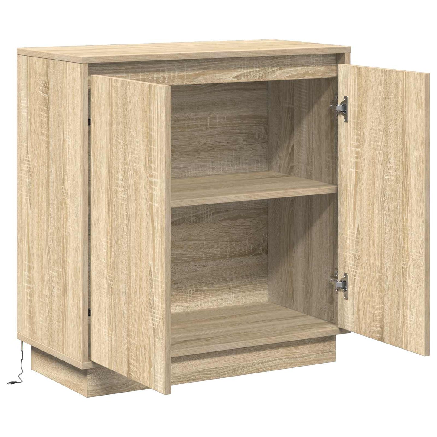 LED-Sideboard Sonoma-Eiche 71 x 34,5 x 75 cm Holzwerkstoff