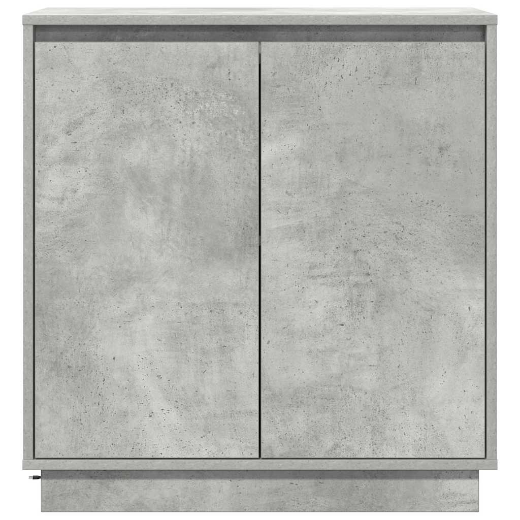 LED-Sideboard Betongrau 71 x 34,5 x 75 cm Holzwerkstoff