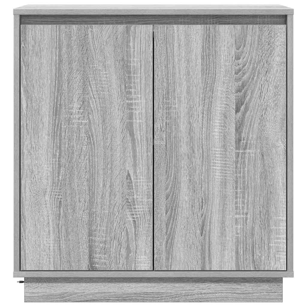 LED-Sideboard Graues Sonoma 71 x 34,5 x 75 cm Holzwerkstoff