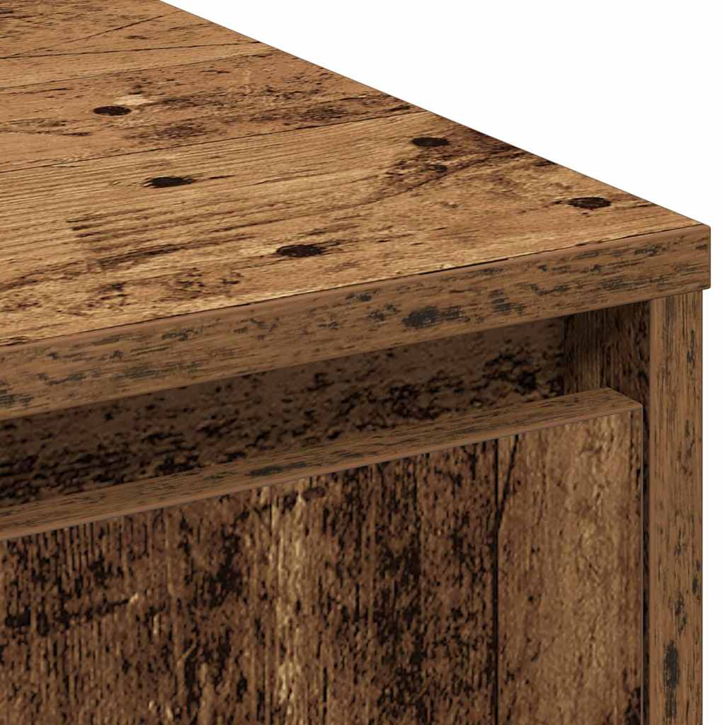 LED-Sideboard Altholz 71 x 34,5 x 75 cm Holzwerkstoff