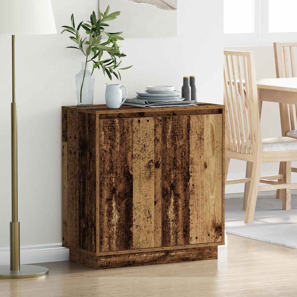 LED-Sideboard Altholz 71 x 34,5 x 75 cm Holzwerkstoff