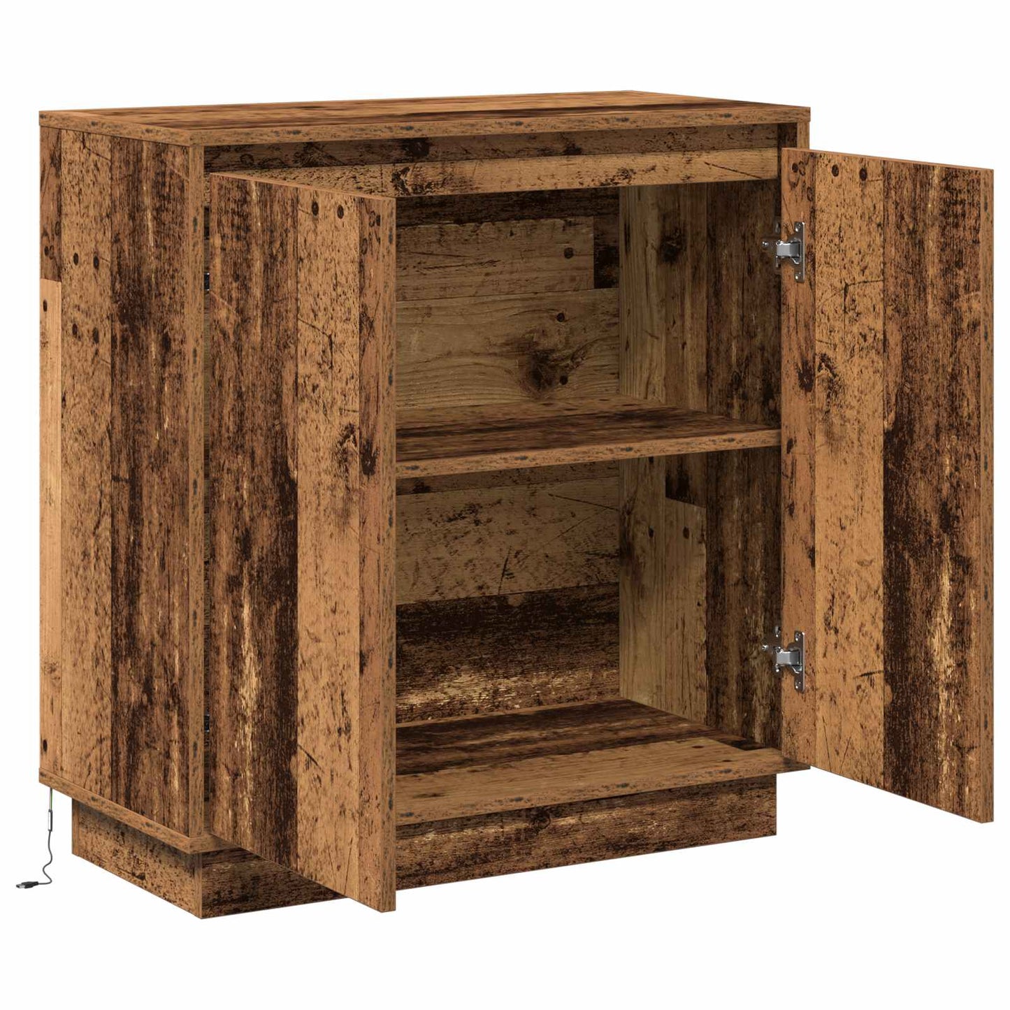 LED-Sideboard Altholz 71 x 34,5 x 75 cm Holzwerkstoff