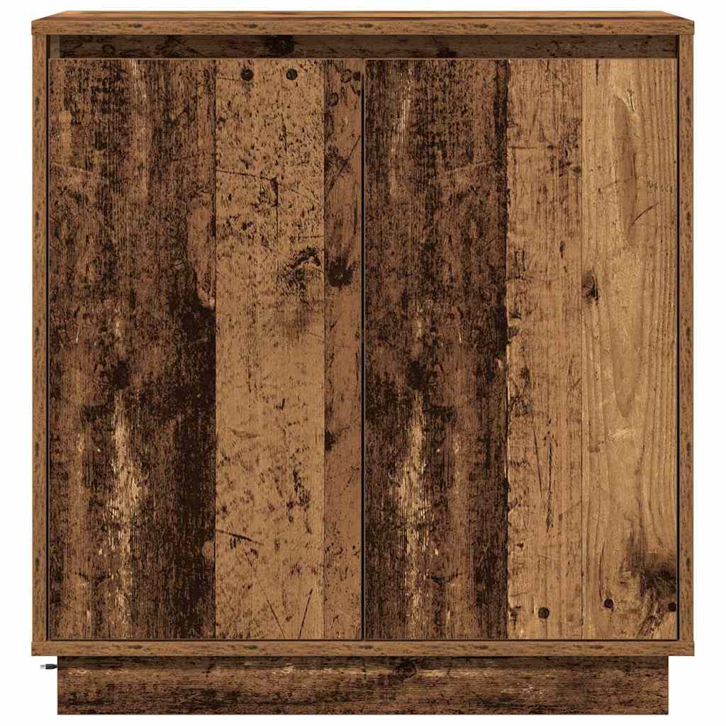 LED-Sideboard Altholz 71 x 34,5 x 75 cm Holzwerkstoff