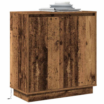 LED-Sideboard Altholz 71 x 34,5 x 75 cm Holzwerkstoff