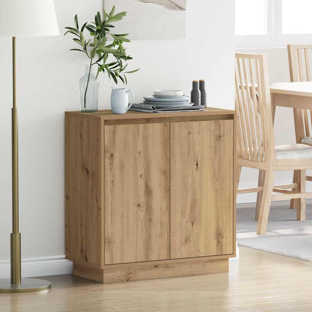 LED-Sideboard Artisan-Eiche 71 x 34,5 x 75 cm Holzwerkstoff