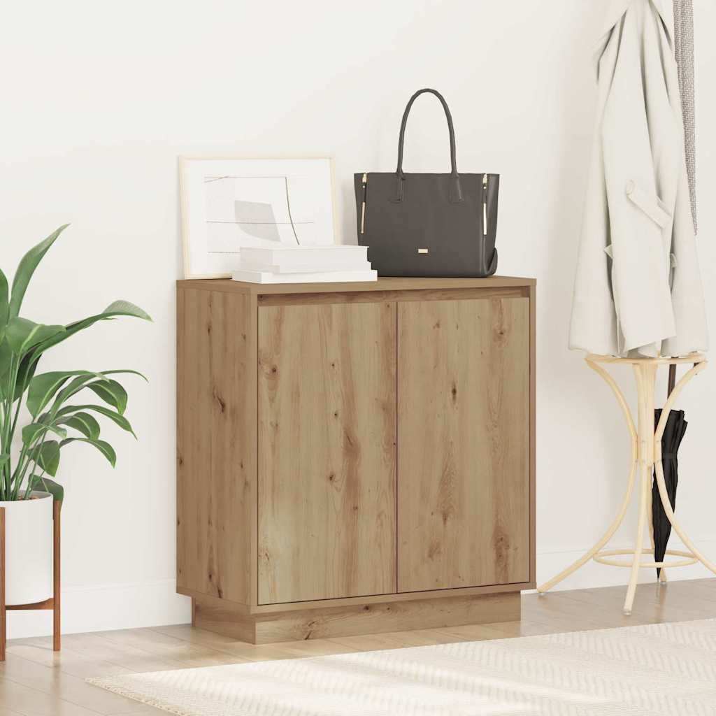 LED-Sideboard Artisan-Eiche 71 x 34,5 x 75 cm Holzwerkstoff