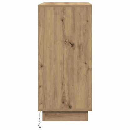 LED-Sideboard Artisan-Eiche 71 x 34,5 x 75 cm Holzwerkstoff