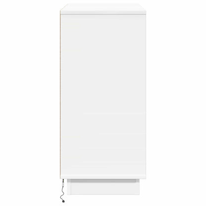 LED-Sideboard Weiß 71 x 34,5 x 75 cm Holzwerkstoff