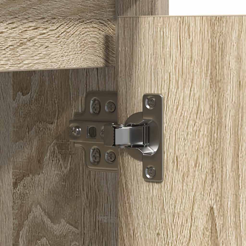 LED-Sideboard Sonoma-Eiche 71 x 34,5 x 75 cm Holzwerkstoff