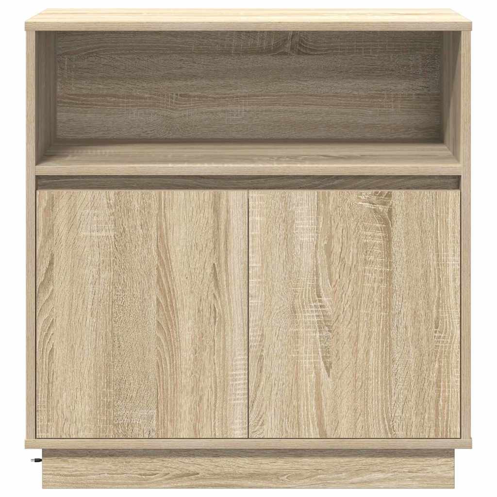 LED-Sideboard Sonoma-Eiche 71 x 34,5 x 75 cm Holzwerkstoff