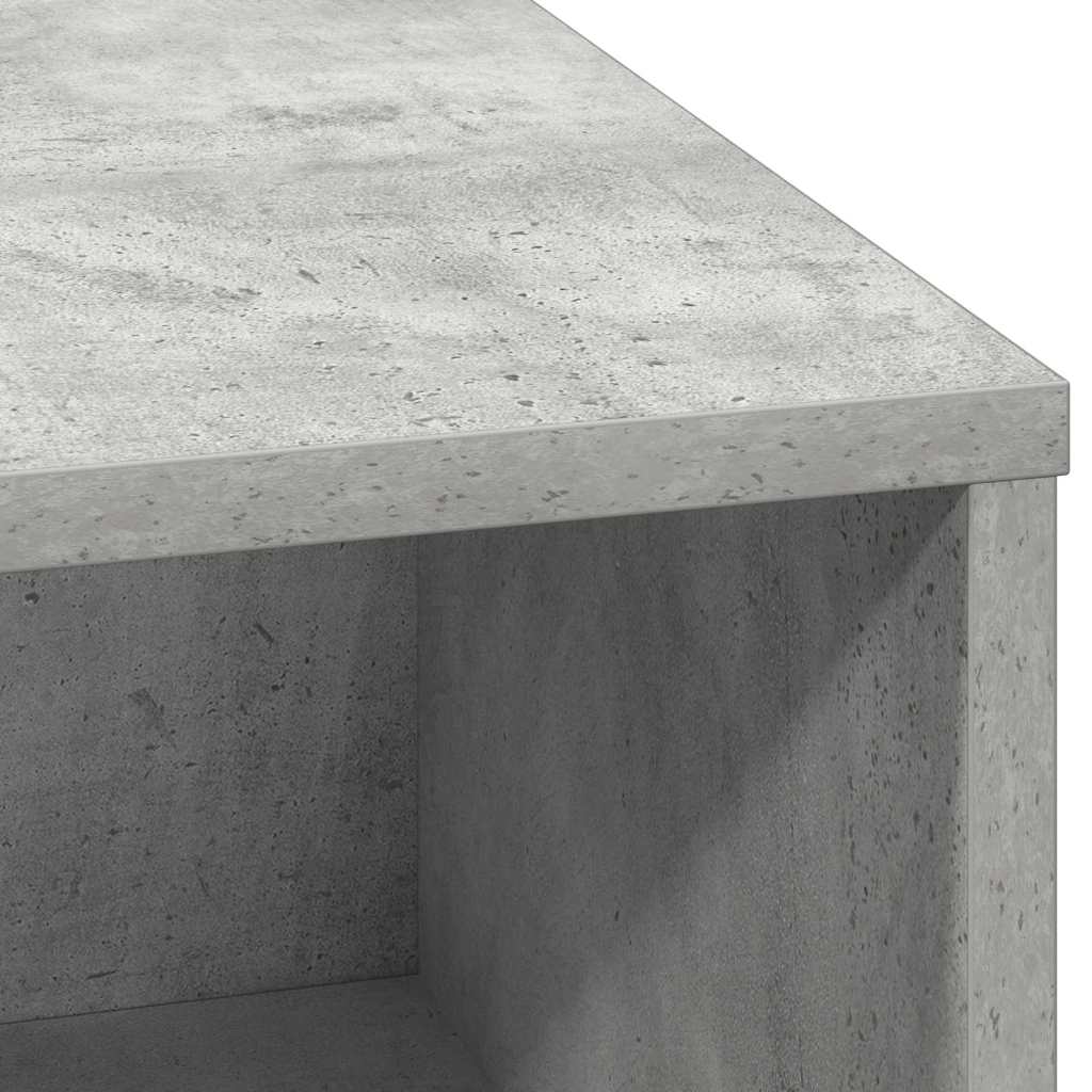 LED-Sideboard Betongrau 71 x 34,5 x 75 cm Holzwerkstoff