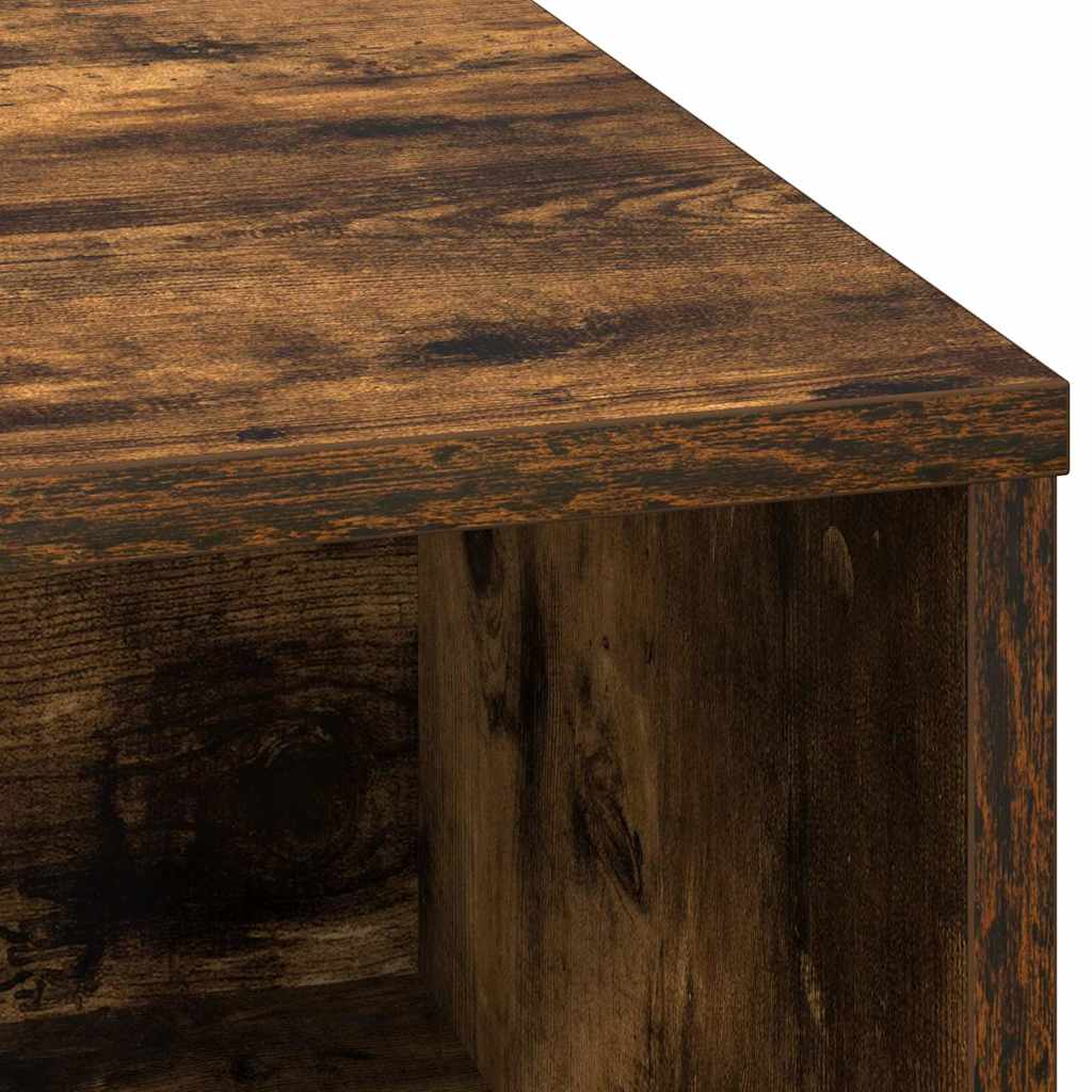LED-Sideboard Geräucherte Eiche 71 x 34,5 x 75 cm Holzwerkstoff