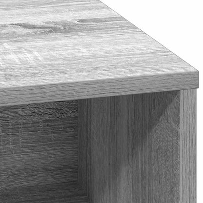 LED-Sideboard Graues Sonoma 71 x 34,5 x 75 cm Holzwerkstoff