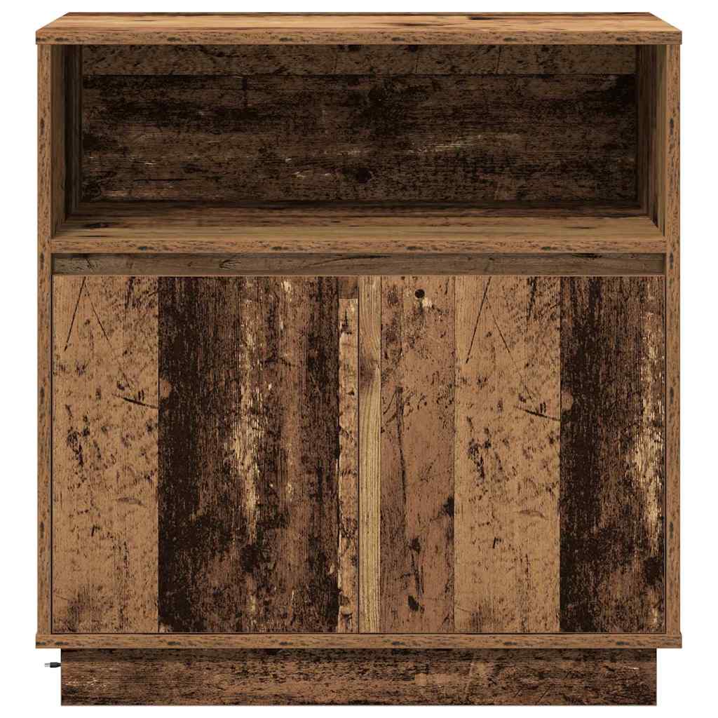 LED-Sideboard Altholz 71 x 34,5 x 75 cm Holzwerkstoff