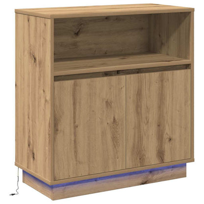 LED-Sideboard Artisan-Eiche 71 x 34,5 x 75 cm Holzwerkstoff