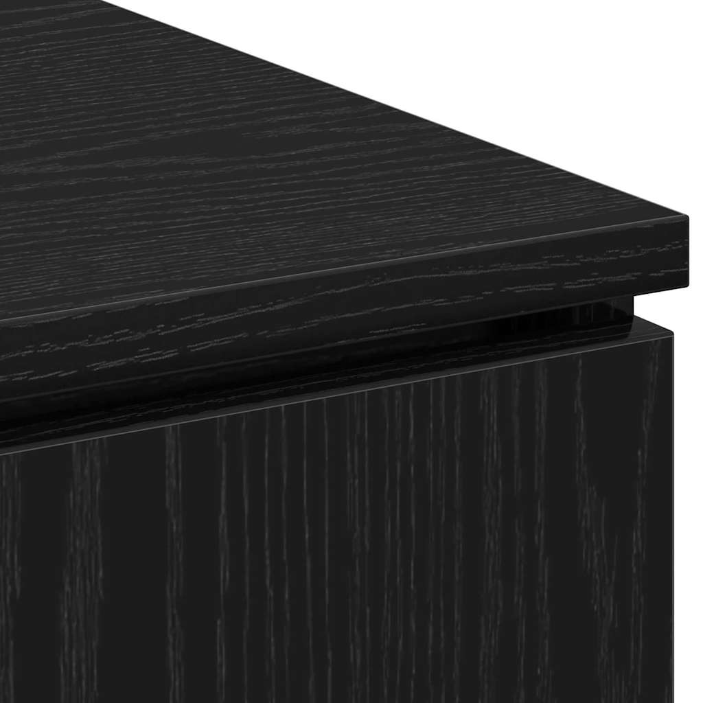 TV-Schränk 100 x 38 x 49 cm Schwarz Eichen-Optik Holzwerkstoff