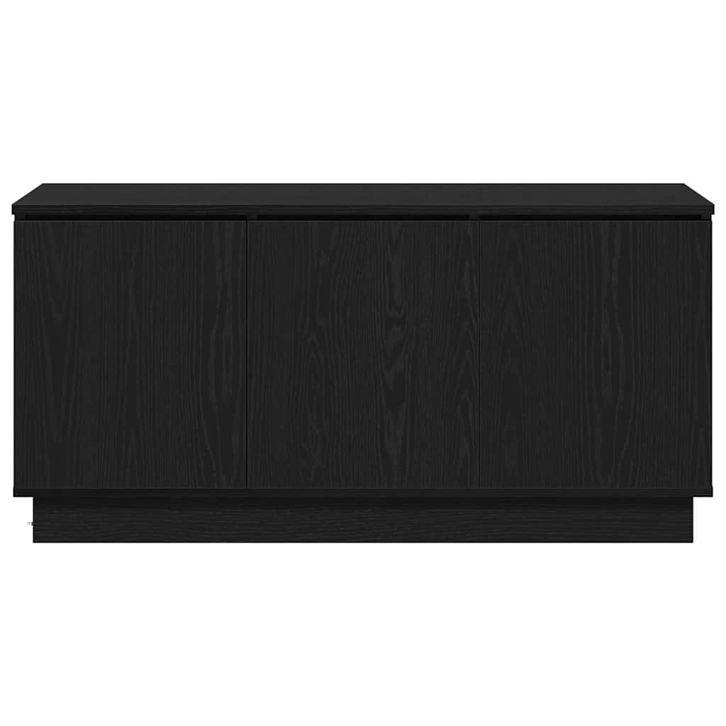 TV-Schränk 100 x 38 x 49 cm Schwarz Eichen-Optik Holzwerkstoff