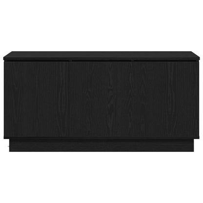 TV-Schränk 100 x 38 x 49 cm Schwarz Eichen-Optik Holzwerkstoff