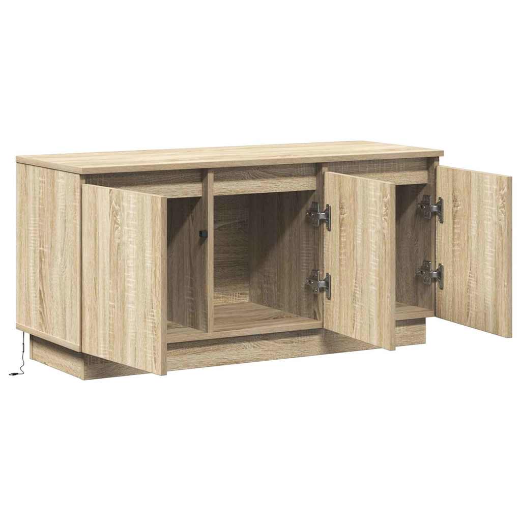 TV-Schränk 100 x 38 x 49 cm Sonoma-Eiche Holzwerkstoff
