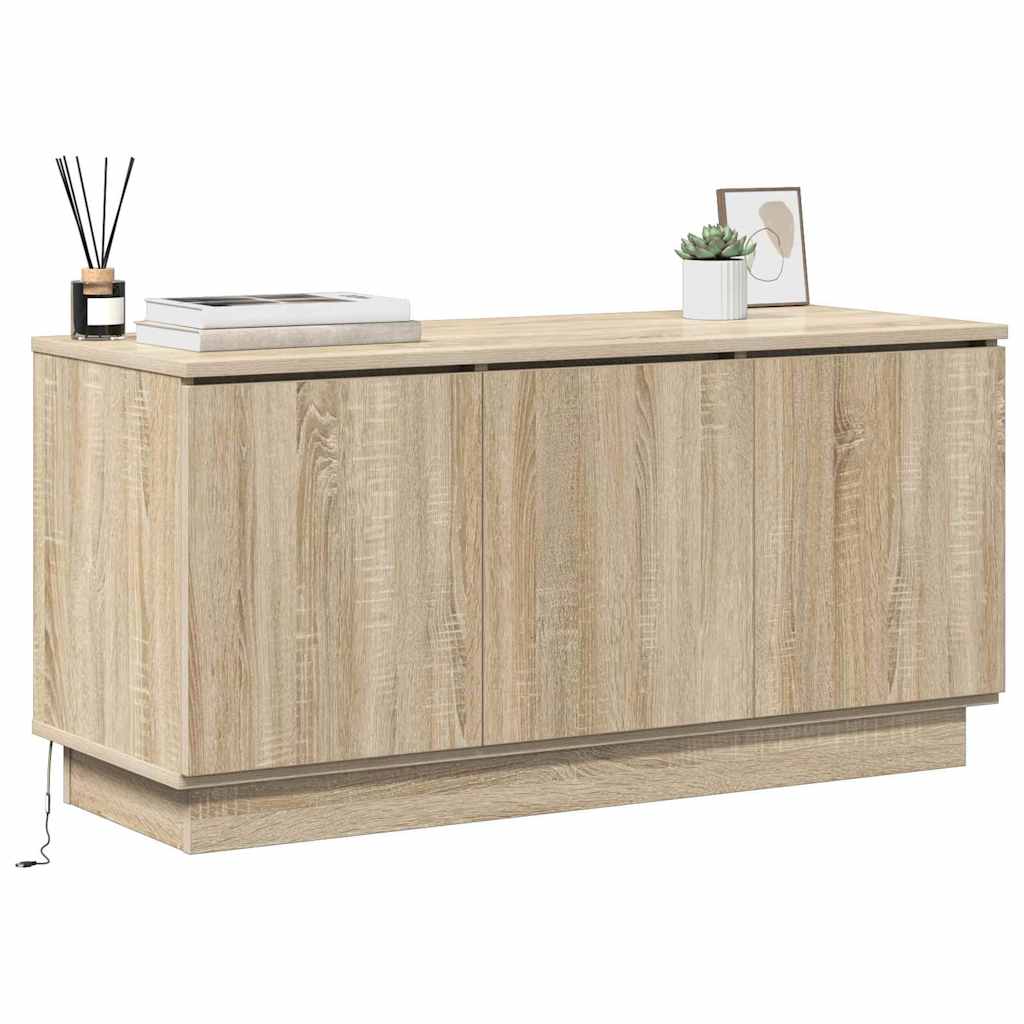 TV-Schränk 100 x 38 x 49 cm Sonoma-Eiche Holzwerkstoff