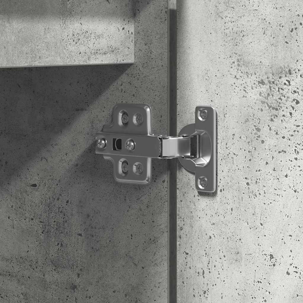 TV-Schränk 100 x 38 x 49 cm Beton Grau Holzwerkstoff