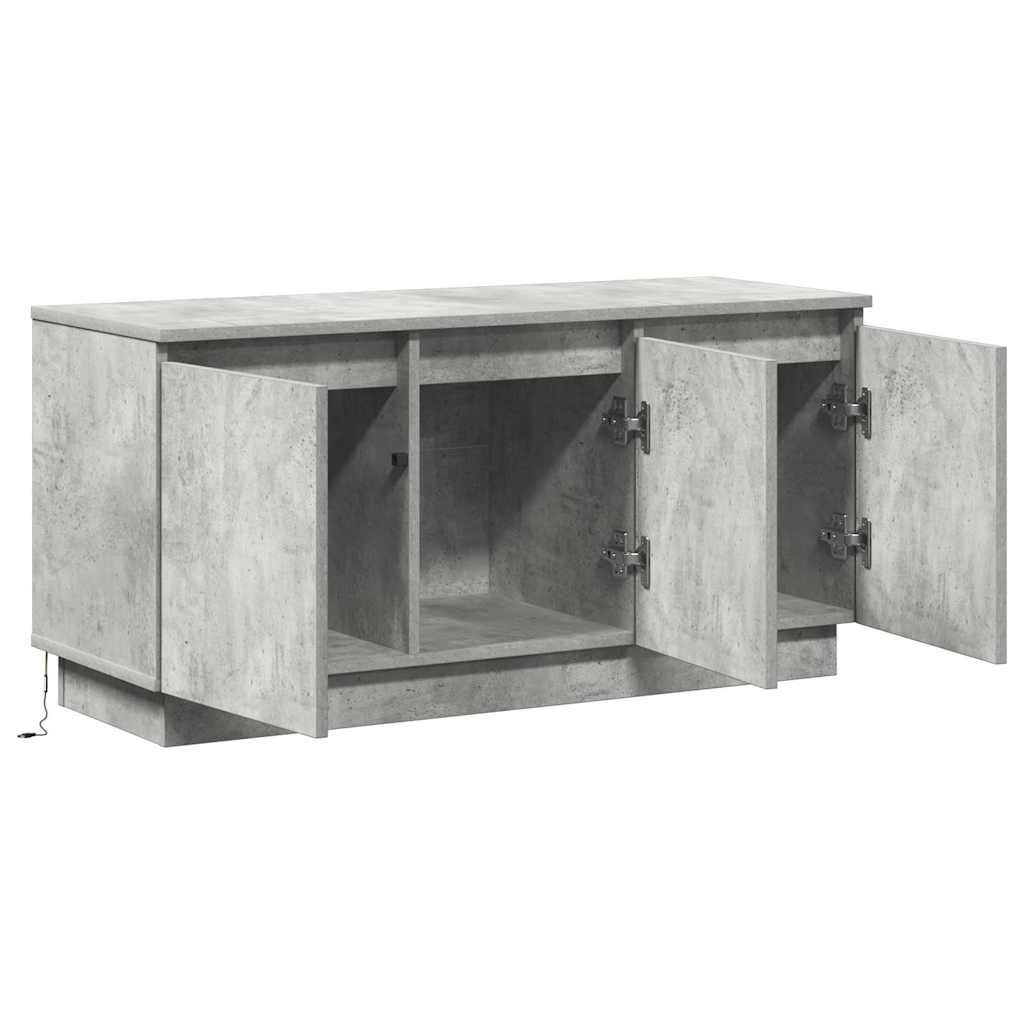 TV-Schränk 100 x 38 x 49 cm Beton Grau Holzwerkstoff