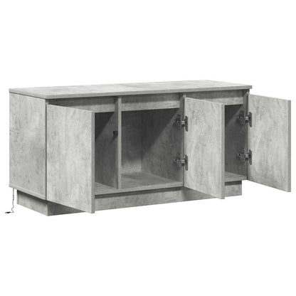 TV-Schränk 100 x 38 x 49 cm Beton Grau Holzwerkstoff