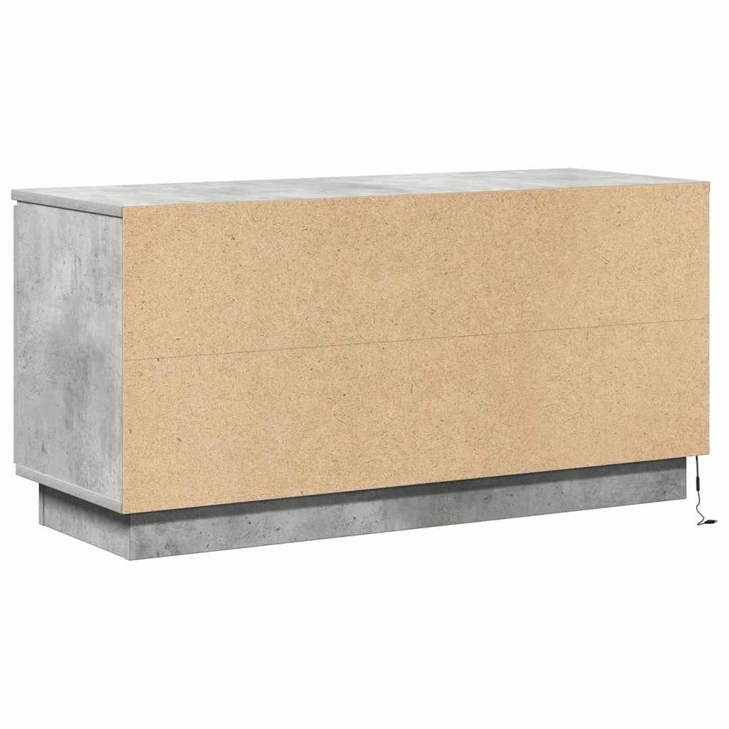 TV-Schränk 100 x 38 x 49 cm Beton Grau Holzwerkstoff