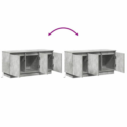 TV-Schränk 100 x 38 x 49 cm Beton Grau Holzwerkstoff