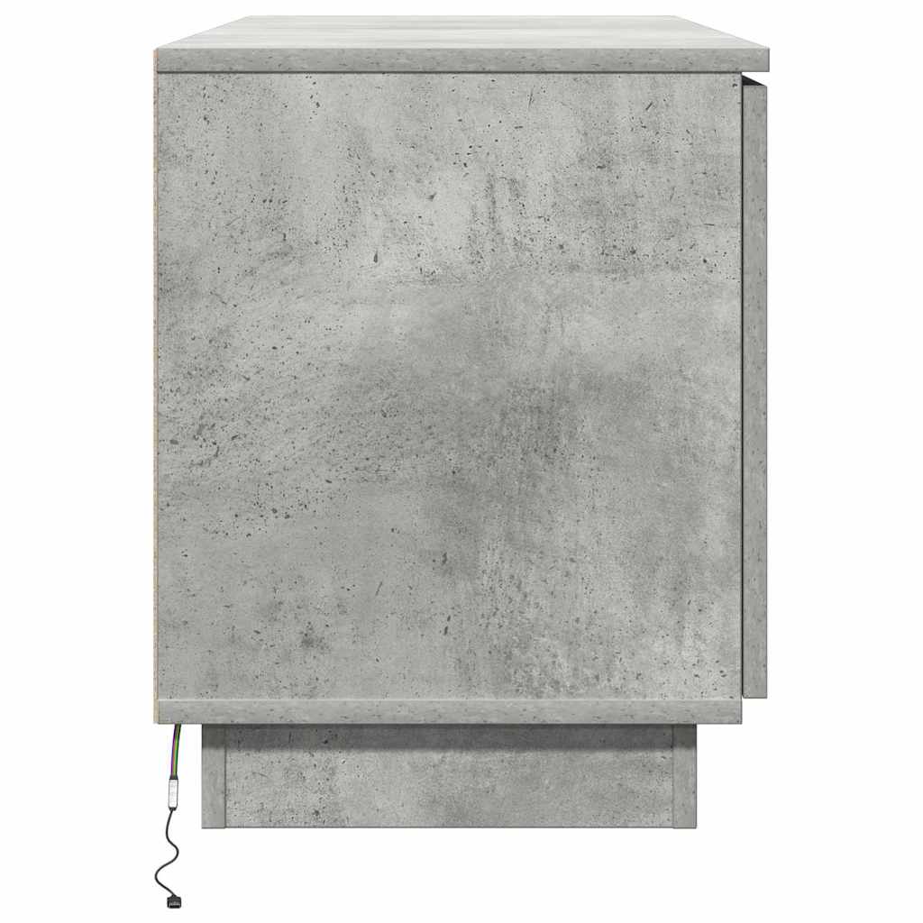 TV-Schränk 100 x 38 x 49 cm Beton Grau Holzwerkstoff