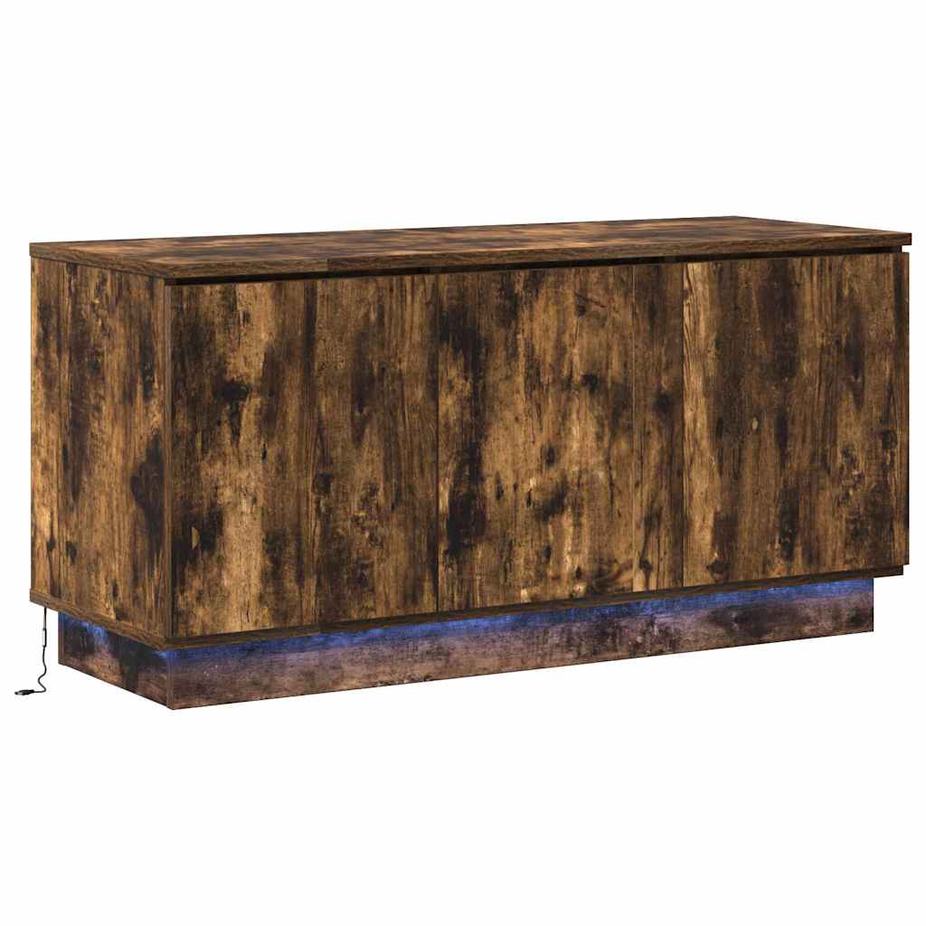 TV-Schränk 100 x 38 x 49 cm Geräucherte Eiche Holzwerkstoff