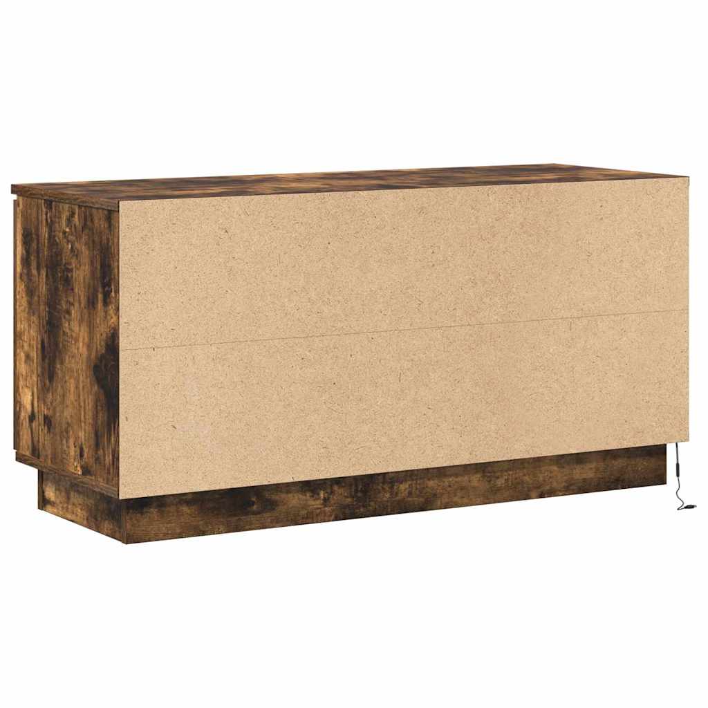 TV-Schränk 100 x 38 x 49 cm Geräucherte Eiche Holzwerkstoff