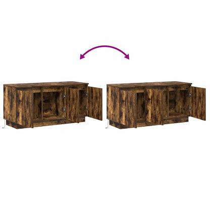 TV-Schränk 100 x 38 x 49 cm Geräucherte Eiche Holzwerkstoff