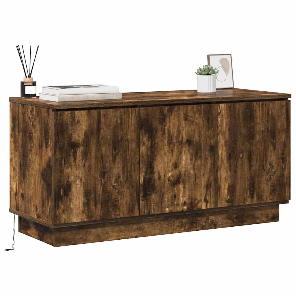 TV-Schränk 100 x 38 x 49 cm Geräucherte Eiche Holzwerkstoff