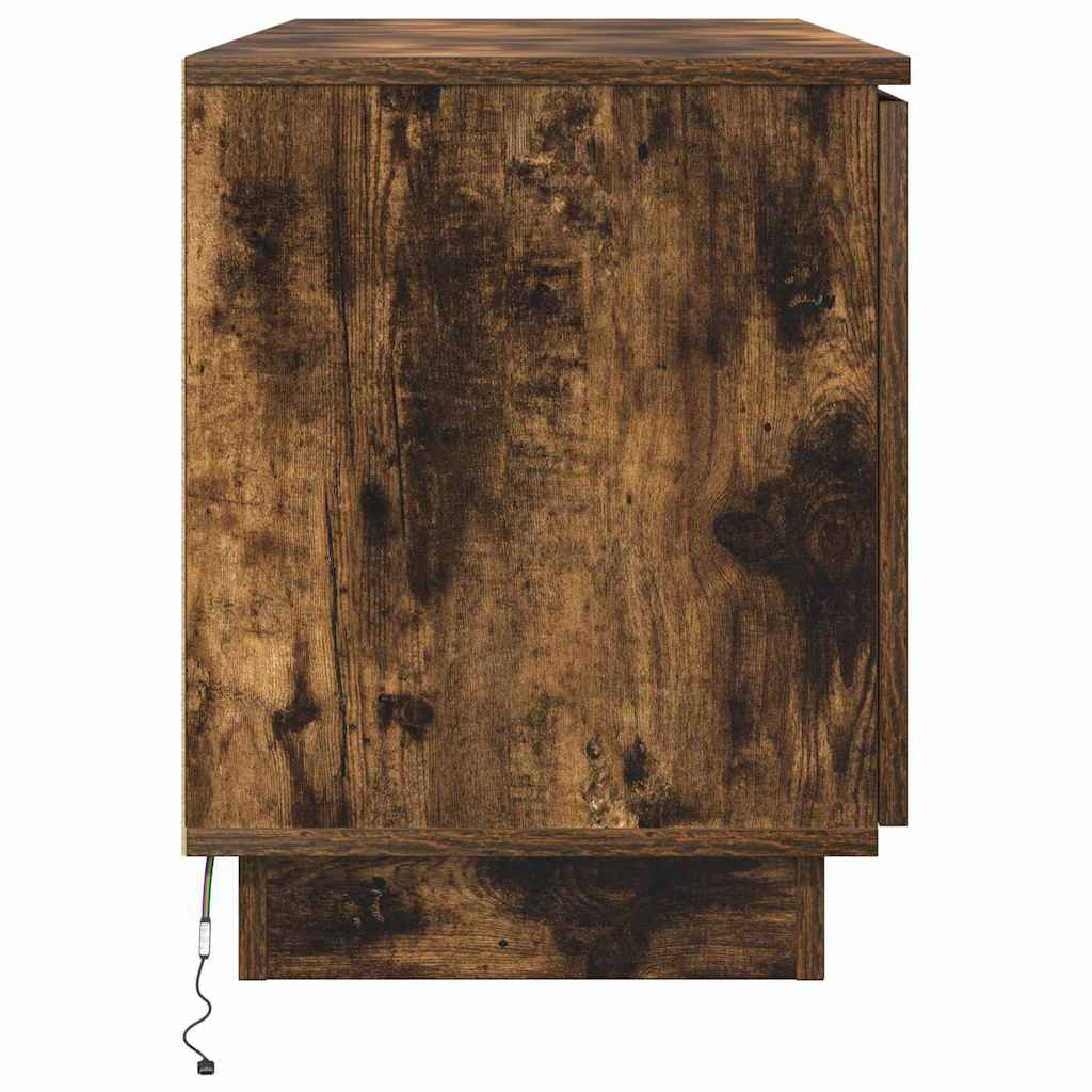TV-Schränk 100 x 38 x 49 cm Geräucherte Eiche Holzwerkstoff