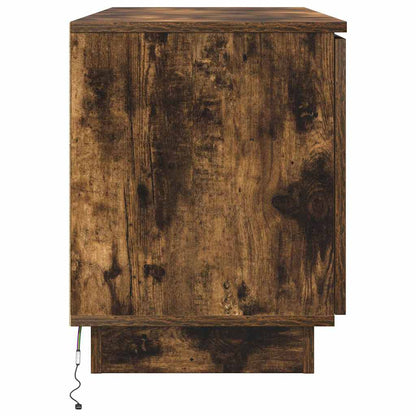 TV-Schränk 100 x 38 x 49 cm Geräucherte Eiche Holzwerkstoff
