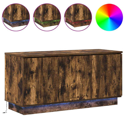 TV-Schränk 100 x 38 x 49 cm Geräucherte Eiche Holzwerkstoff