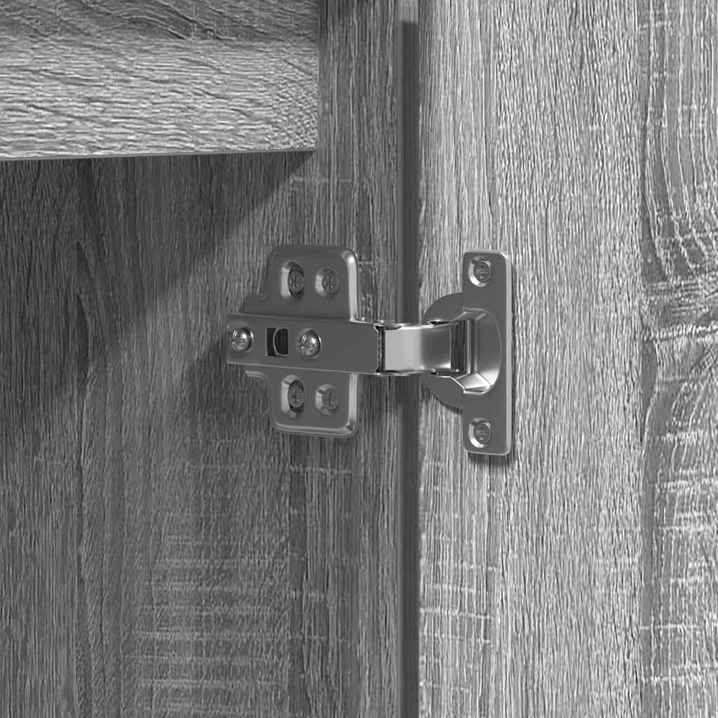TV-Schränk 100 x 38 x 49 cm Graues Sonoma Holzwerkstoff