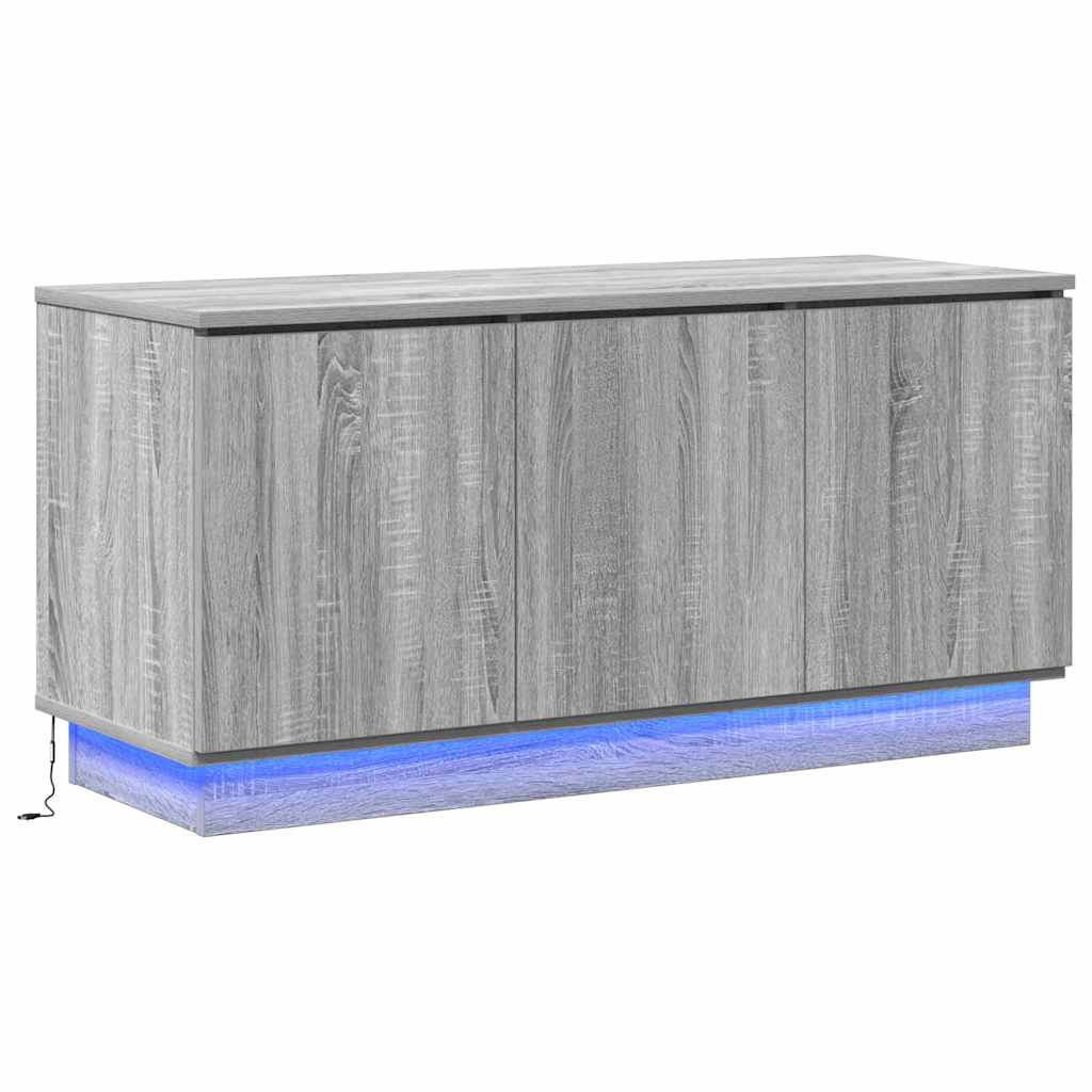 TV-Schränk 100 x 38 x 49 cm Graues Sonoma Holzwerkstoff