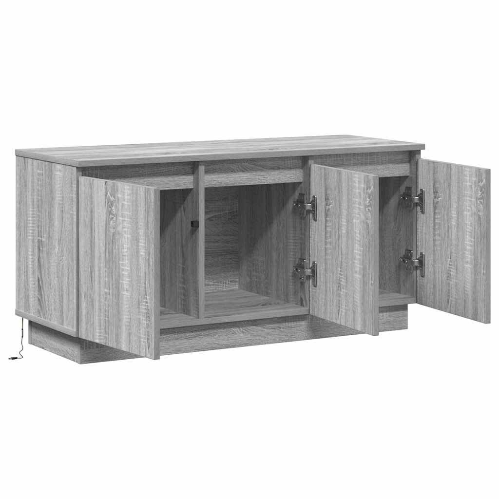 TV-Schränk 100 x 38 x 49 cm Graues Sonoma Holzwerkstoff