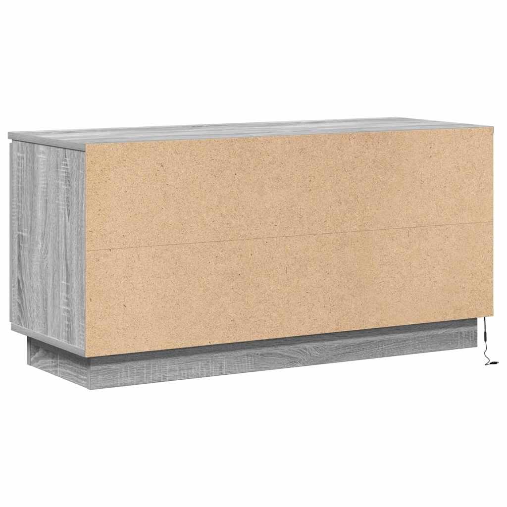 TV-Schränk 100 x 38 x 49 cm Graues Sonoma Holzwerkstoff