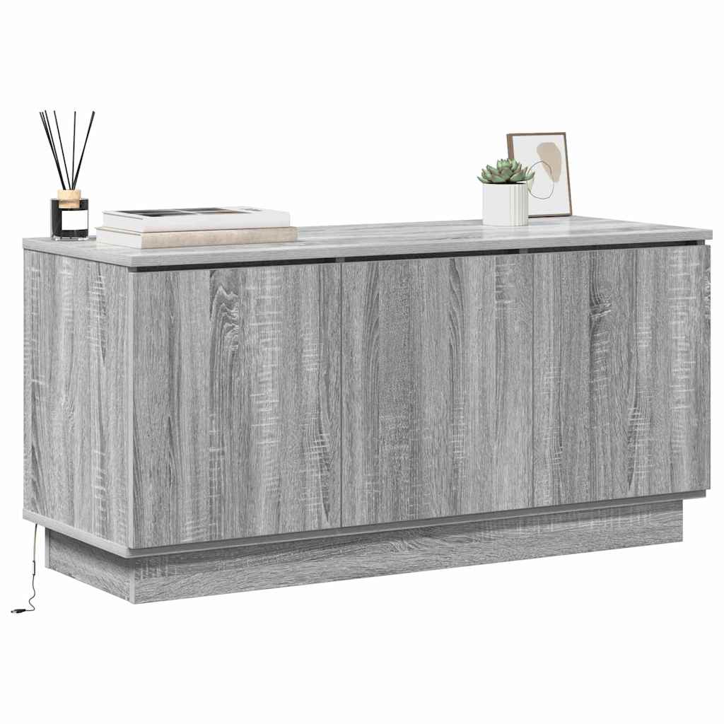 TV-Schränk 100 x 38 x 49 cm Graues Sonoma Holzwerkstoff