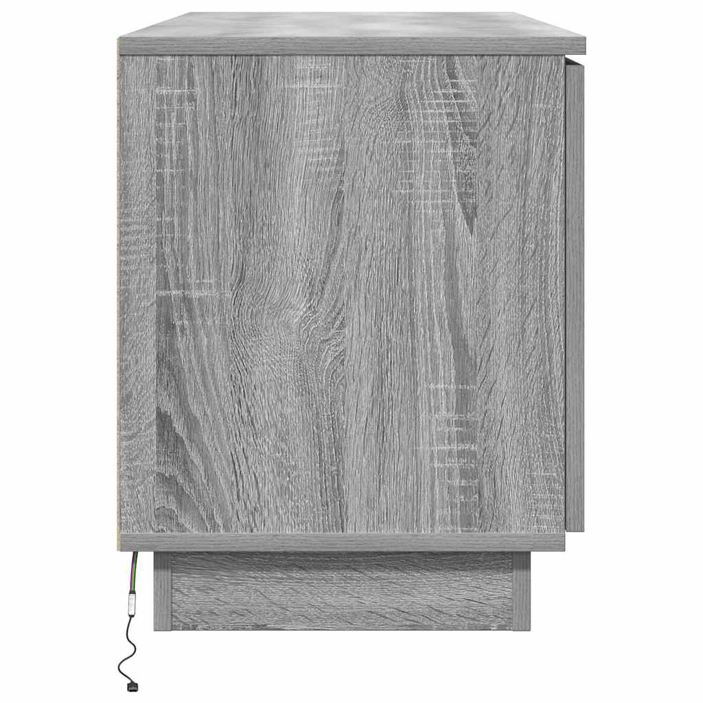 TV-Schränk 100 x 38 x 49 cm Graues Sonoma Holzwerkstoff